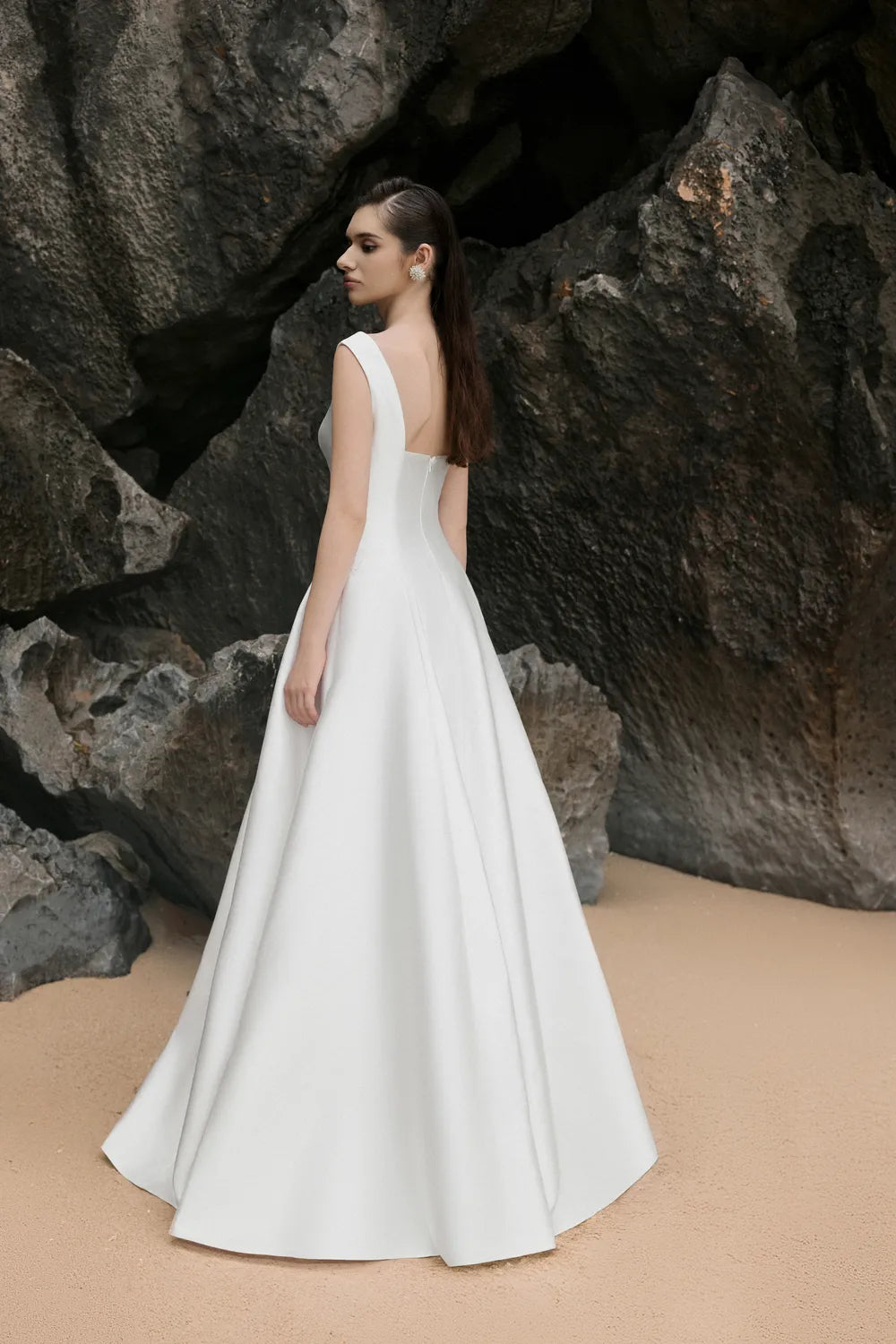 Strappy V-Neck Flared A-Line Dress